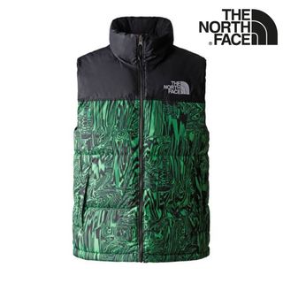 ザノースフェイス(THE NORTH FACE)の新品未使用 ノースフェイス 1996レトロ ヌプシベスト 総柄 M USモデル(ダウンベスト)