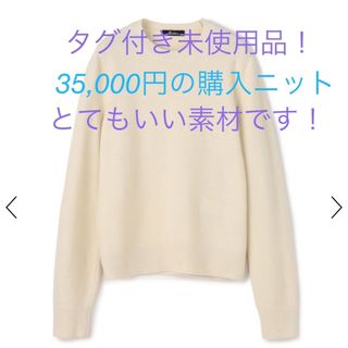 Edition - タグ付き新品未使用！CAPRI KNIT ウール ニットクルーネックプルオーバー