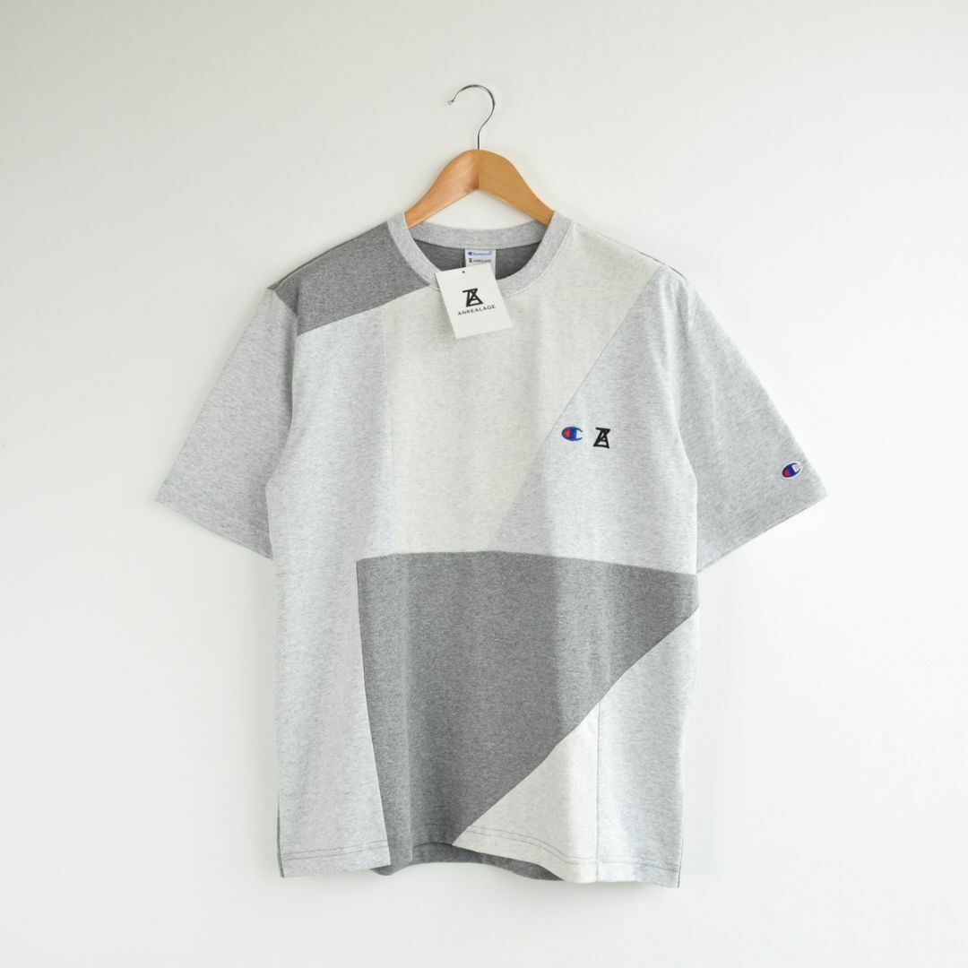 ANREALAGE(アンリアレイジ)の新品 定価1万7600円 Champion × ANREALAGE Tシャツ　S メンズのトップス(Tシャツ/カットソー(半袖/袖なし))の商品写真