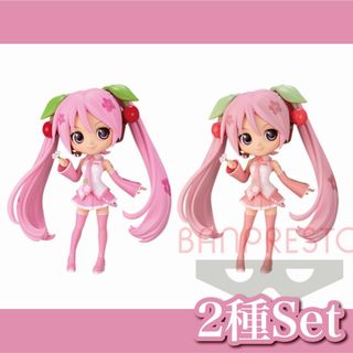 バンプレスト(BANPRESTO)の【新品】初音ミク✧Q posket ─ 桜ミク ─ (A) (B) 2種セット(アニメ/ゲーム)