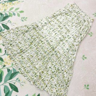 カワイイ(cawaii)のFRENCH PAVE ロングスカート シフォン 花 ボタニカル フレンチパヴェ(ロングスカート)