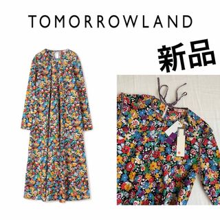 トゥモローランド(TOMORROWLAND)の新品！TOMORROWLANDリバティプリントフレアワンピースBACCAバッカ(ロングワンピース/マキシワンピース)