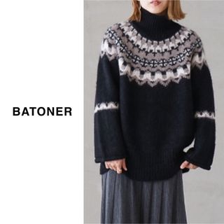 バトナー(BATONER)のBATONER（バトナー）| モヘヤノルディックタートルネック(ニット/セーター)