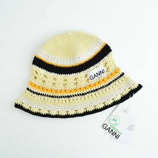 新品 二階堂ふみ着用 GANNI ガニー Crochet クロシェバケットハット