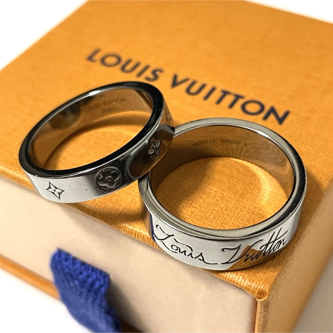 LOUIS VUITTON(ルイヴィトン)の【良品】LOUIS VUITTON  2連リング  バーグ ユーアンドミー メンズのアクセサリー(リング(指輪))の商品写真