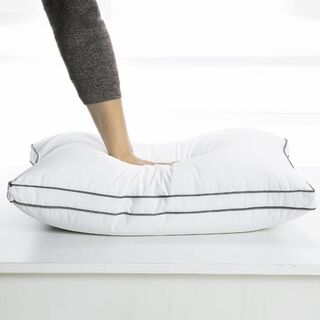 新品⭐︎枕 まくら 首が痛くならない安眠枕 高反発枕 綿100%ホテル仕様(枕)