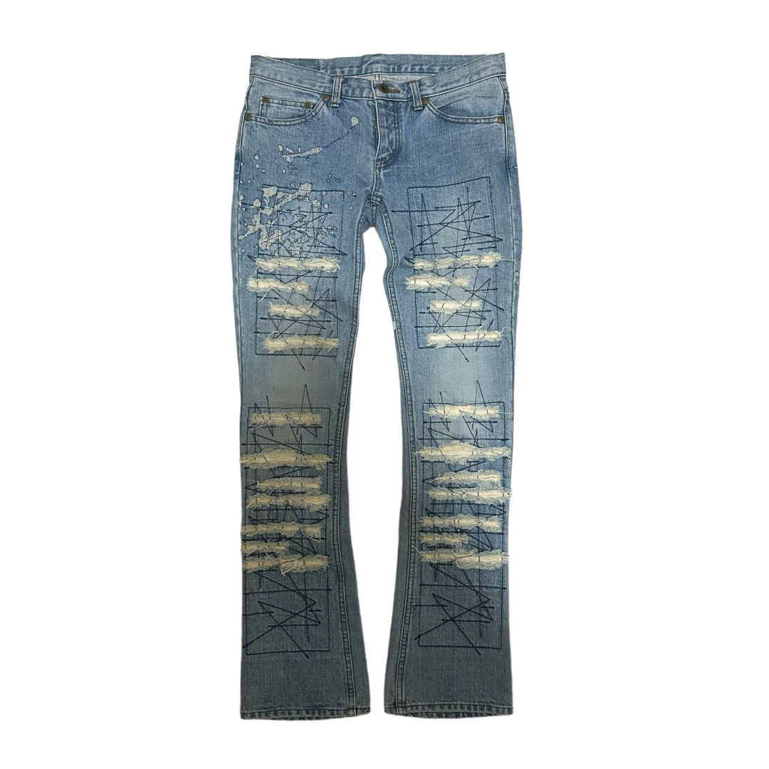 HYSTERICS(ヒステリックス)のHYSTERICS Damaged Flare Skinny Denim メンズのパンツ(デニム/ジーンズ)の商品写真