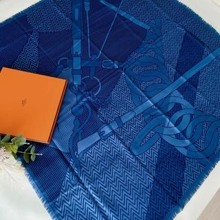 エルメス(Hermes)の極美品 エルメス HERMES  カレアッシュ100 カシシル レア 馬柄 箱付(バンダナ/スカーフ)