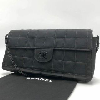 シャネル(CHANEL)の［美品］CHANEL ニュートラベルライン　チェーン　ショルダーバッグ　ブラック(ショルダーバッグ)