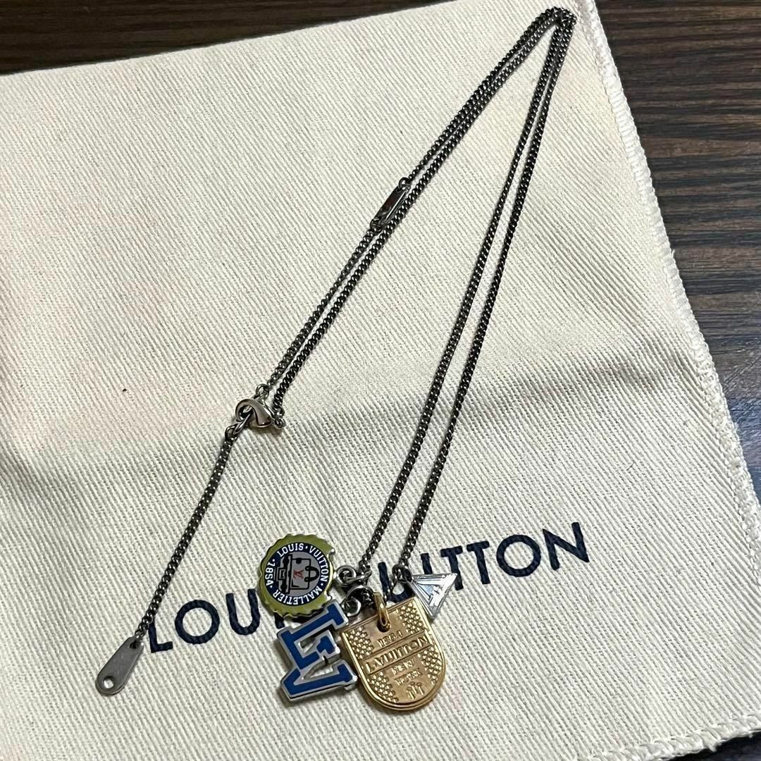 LOUIS VUITTON(ルイヴィトン)の［希少・美品］ルイヴィトン　コリエチャームズ LVリーグ M61996 メンズのアクセサリー(ネックレス)の商品写真