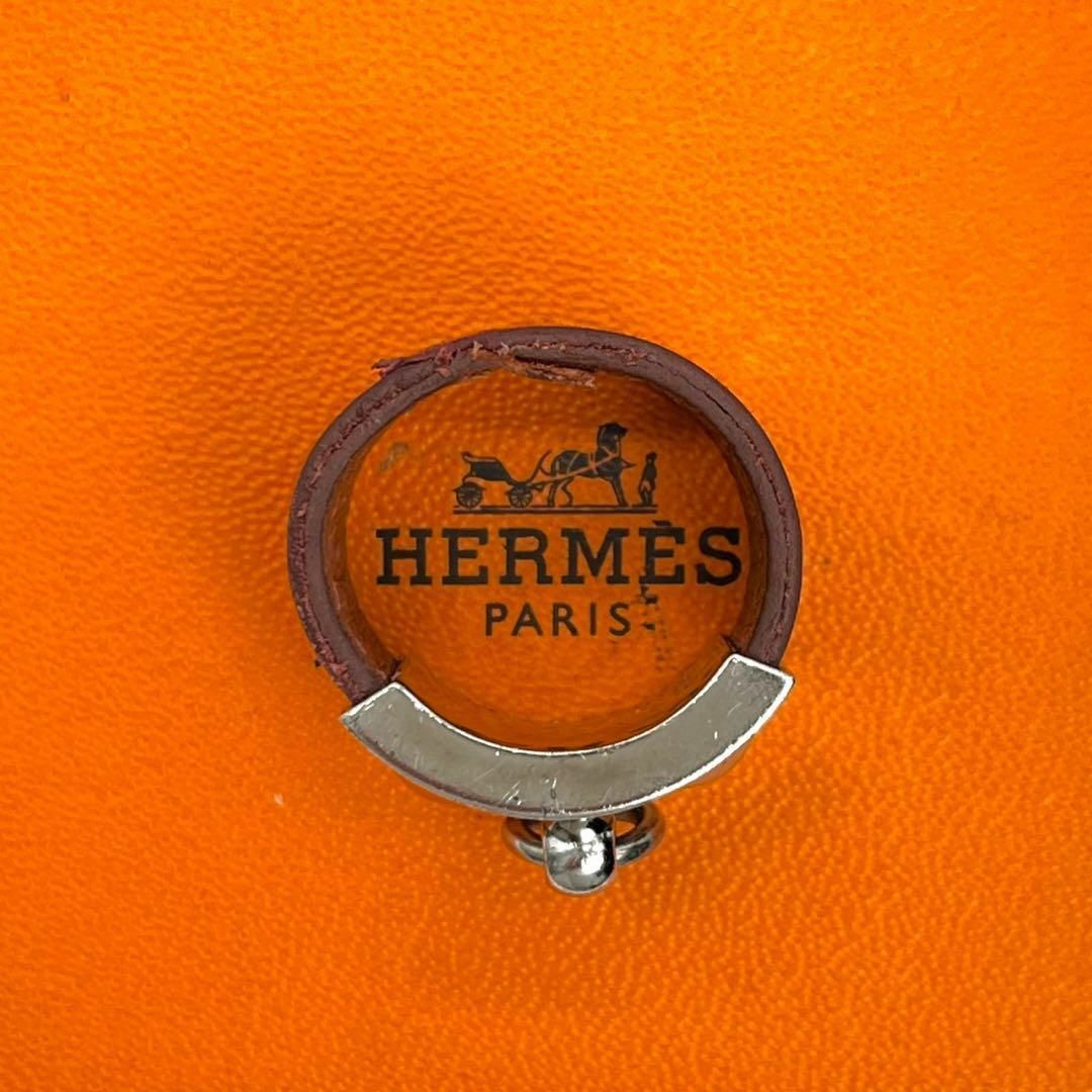 Hermes(エルメス)の希少 HERMES エルメス リング コリエドシアン Sサイズ 赤茶 レディースのアクセサリー(リング(指輪))の商品写真