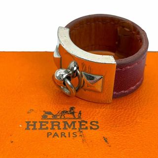 エルメス(Hermes)の希少 HERMES エルメス リング コリエドシアン Sサイズ 赤茶(リング(指輪))