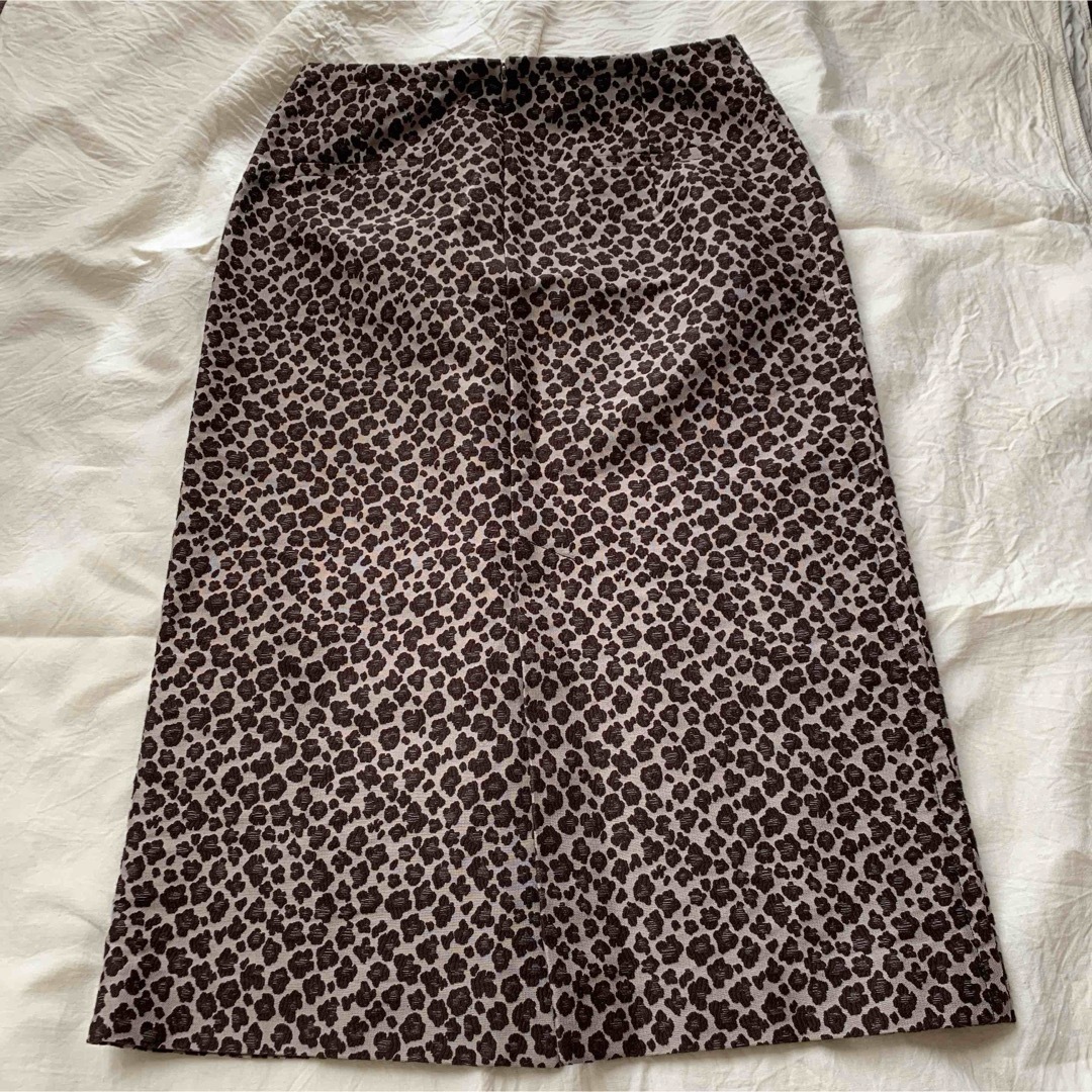 DRESSTERIOR(ドレステリア)の美品DRESSTERIORレオパード柄スカート38日本製 レディースのスカート(ロングスカート)の商品写真