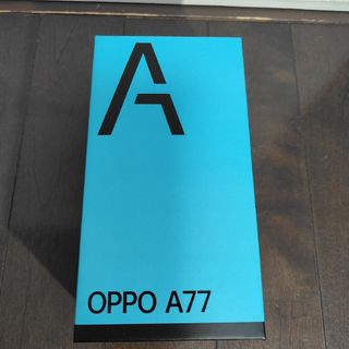 オッポ(OPPO)のOPPO A77 ブルー SIMフリー　新品未使用(スマートフォン本体)