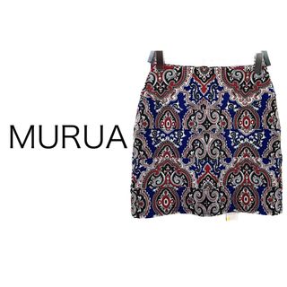 ムルーア(MURUA)のMURUA【新品、タグ付き】ペイズリー 総柄 ミニ スカート ボトムス(ミニスカート)