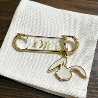 Christian Dior - ［極美品・希少］DIOR BY ERL コラボ　うさぎ　ブローチ　ゴールドカラー