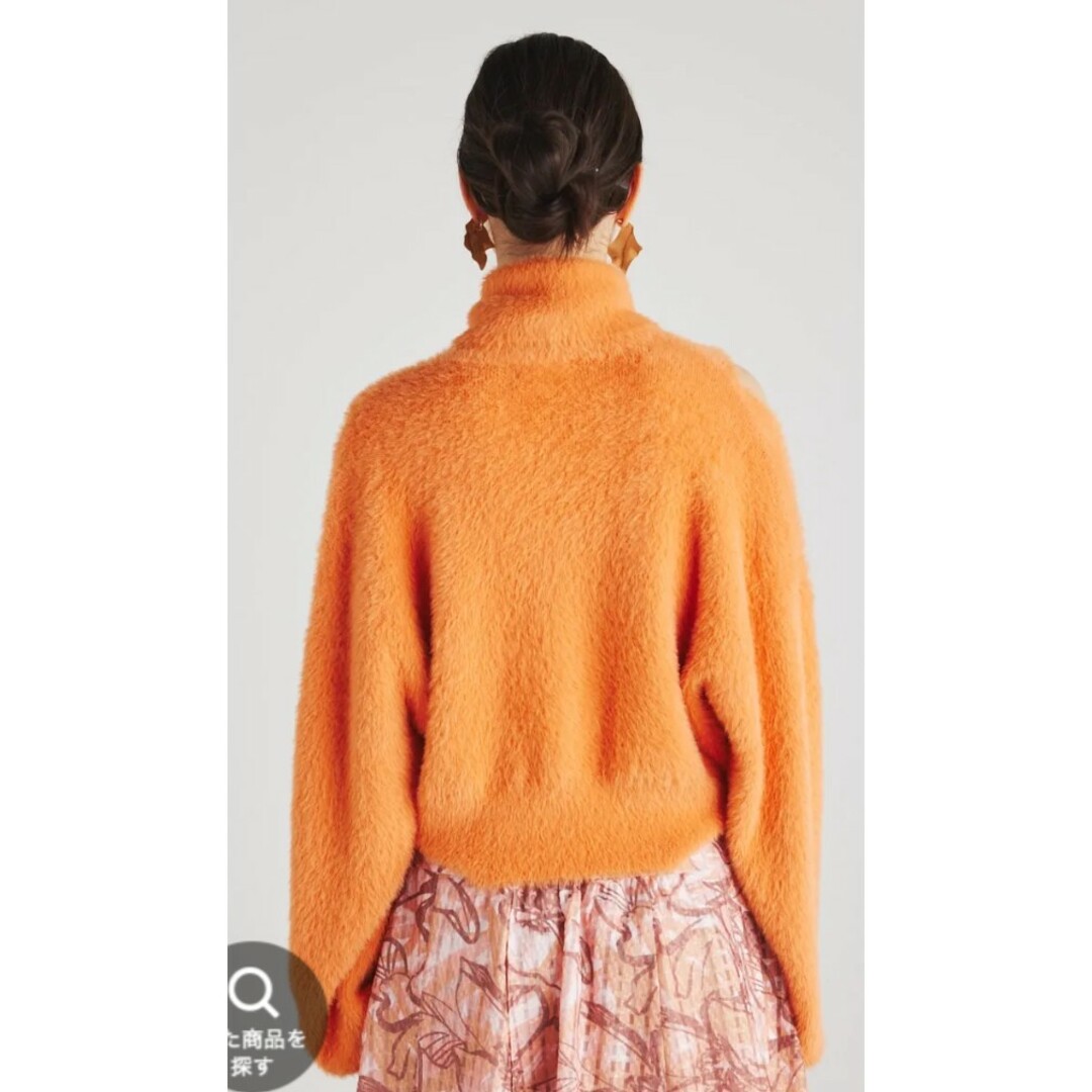 rienda(リエンダ)のrienda　リエンダ　スリットショルダーシャギーKnit TOP レディースのトップス(ニット/セーター)の商品写真