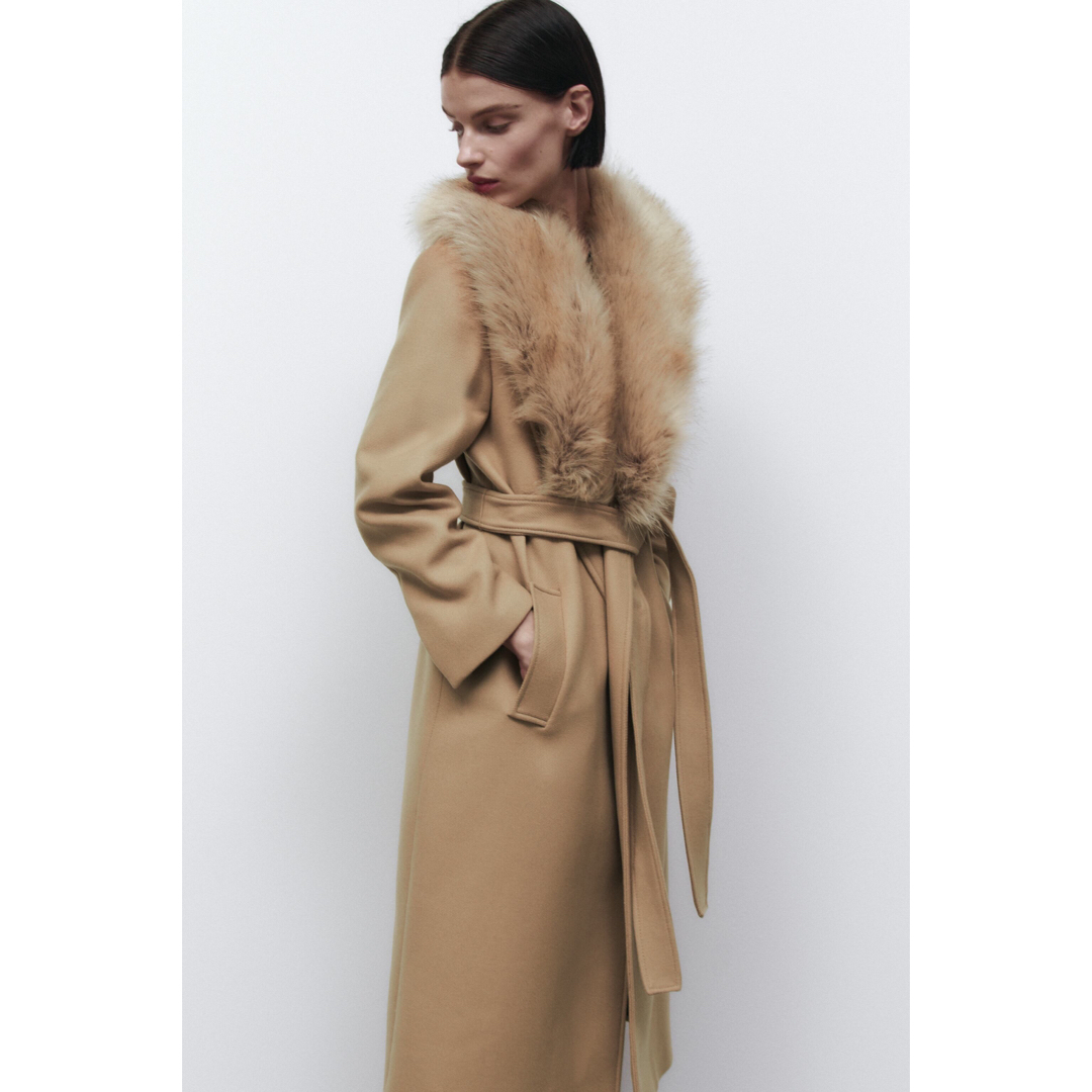 ZARA - 新品 ZARA ロングプレミアム ウールブレンドコート M ZARA - 新品 ZARA ロングプレミアム ウールブレンドコート M