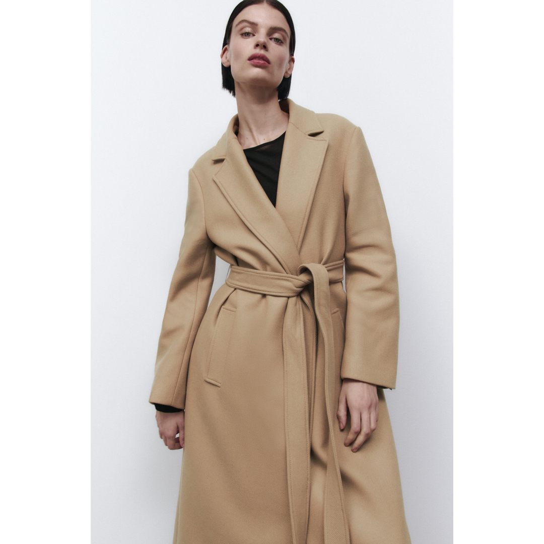 ZARA - 新品 ZARA ロングプレミアム ウールブレンドコート M ZARA - 新品 ZARA ロングプレミアム ウールブレンドコート M