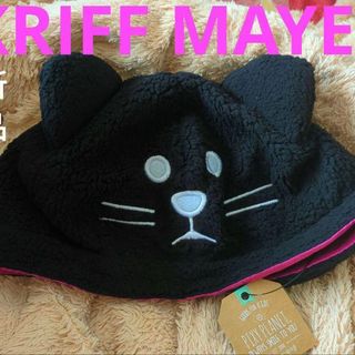 クリフメイヤー(KRIFF MAYER)のKRIFF MAYER 新品 Halloween party 帽子 ボア 黒猫(帽子)