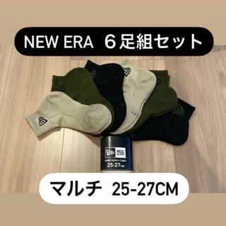 ニューエラ(NEWERA) 6足組 アンクルソックス 靴下(ソックス)