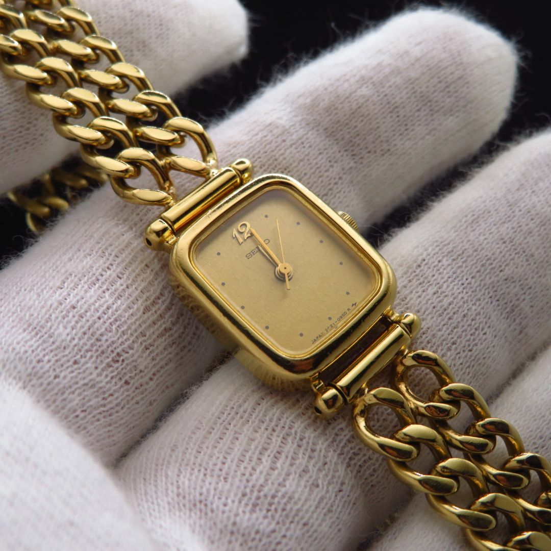 SEIKO(セイコー)のSEIKO ブレスレットウォッチ ゴールド 喜平チェーン レディースのファッション小物(腕時計)の商品写真