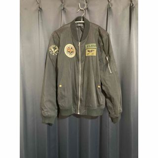 フライトジャケット　flight jacket ブラック90s ヴィンテージ古着(フライトジャケット)