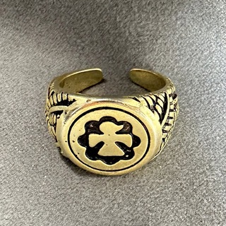 インディアンジュエリーリングアンティーク　ゴールド　シルバー　鷹　ナバホ　指輪(リング(指輪))