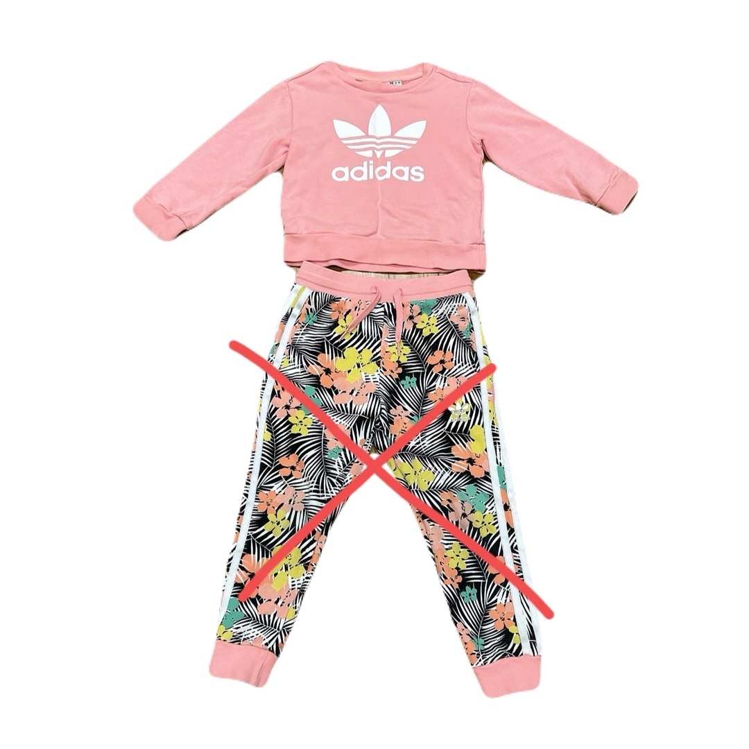 adidas(アディダス)の◎adidas ジャージ上のみ 110サイズ キッズ/ベビー/マタニティのキッズ服女の子用(90cm~)(ジャケット/上着)の商品写真