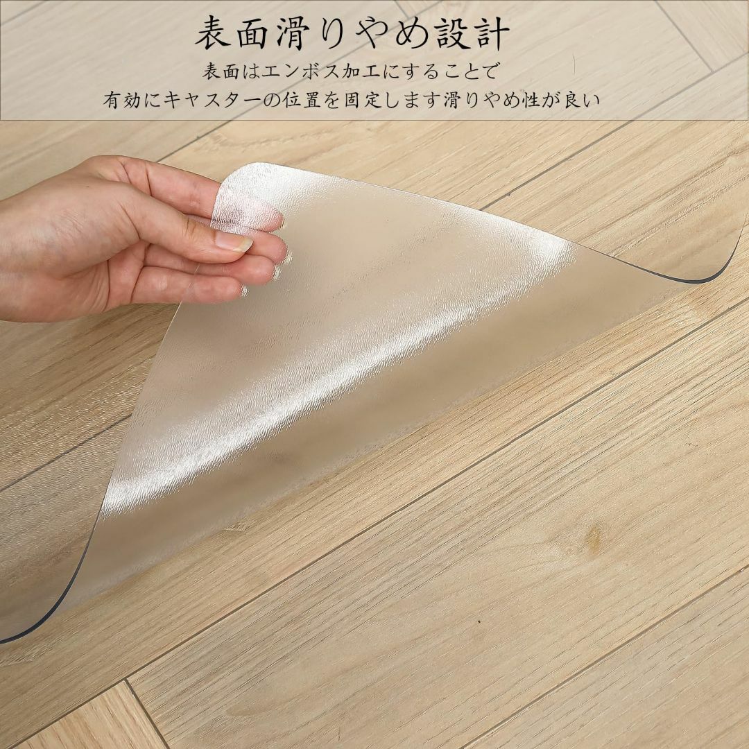 キッチンマット クリア 1.5mm厚 拭ける PVC 45*120CM 床暖房対 インテリア/住まい/日用品のキッチン/食器(その他)の商品写真