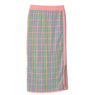 パメオポーズ(PAMEO POSE)のPAMEO POSE Plaid Knit Skirt(ロングスカート)