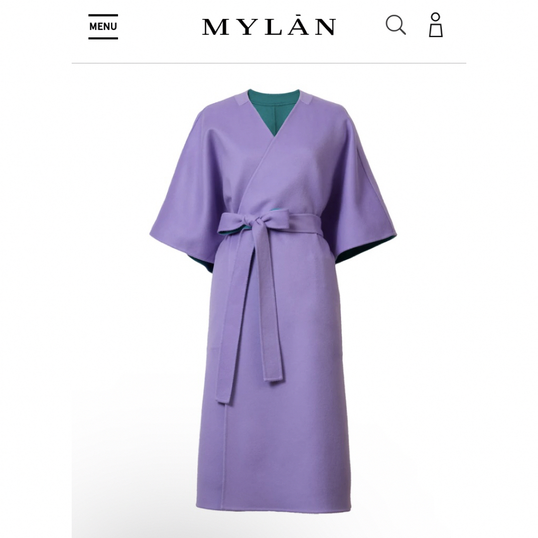 MYLAN/マイラン　カシミアガウンコート レディースのジャケット/アウター(ロングコート)の商品写真