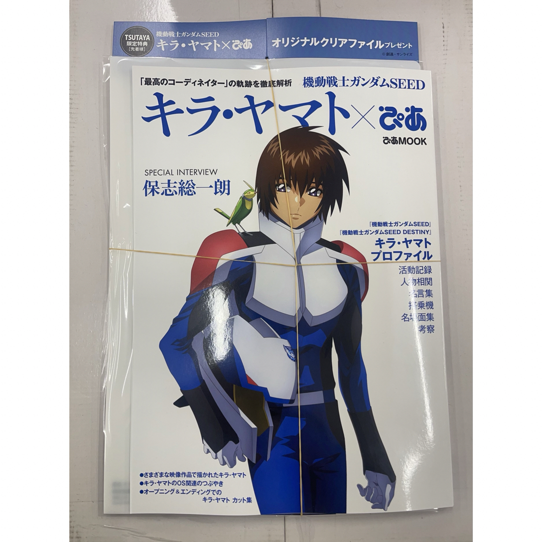 機動戦士ガンダムSEED キラ・ヤマトぴあ TSUTAYA特典クリアファイル付き エンタメ/ホビーの雑誌(アニメ)の商品写真