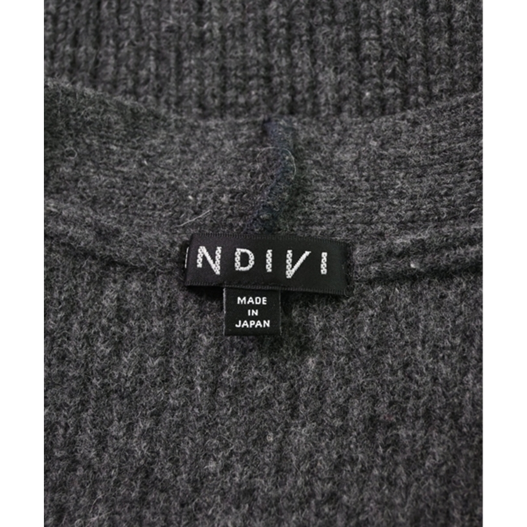 INDIVI(インディヴィ)のINDIVI インディヴィ カーディガン 38(M位) グレー 【古着】【中古】 レディースのトップス(カーディガン)の商品写真