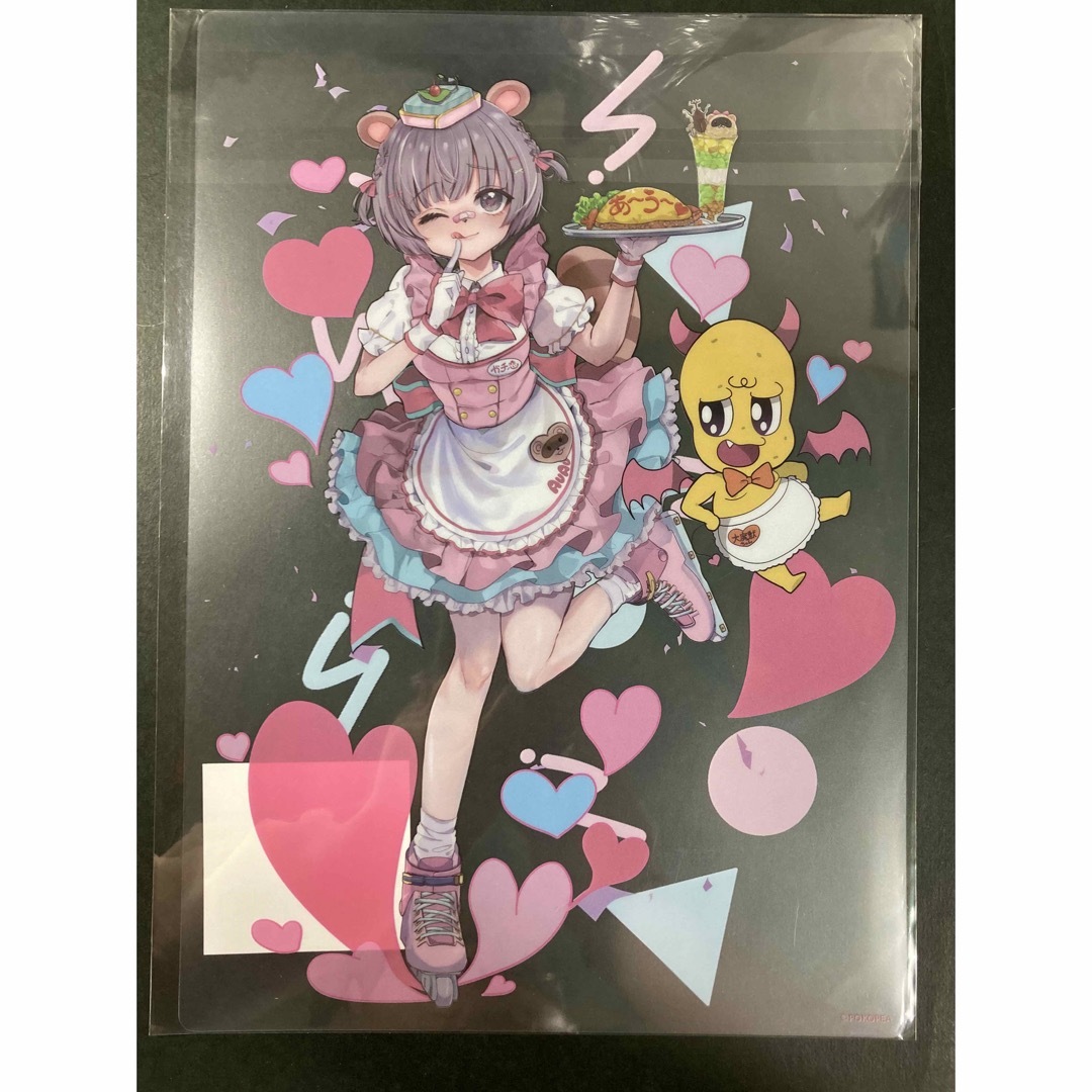 ぽこピー✩がちこいかふぇ✩ガチ恋ぽんぽこ✩スイパラ✩ちゅいぱら✩クリアポスター エンタメ/ホビーのおもちゃ/ぬいぐるみ(キャラクターグッズ)の商品写真
