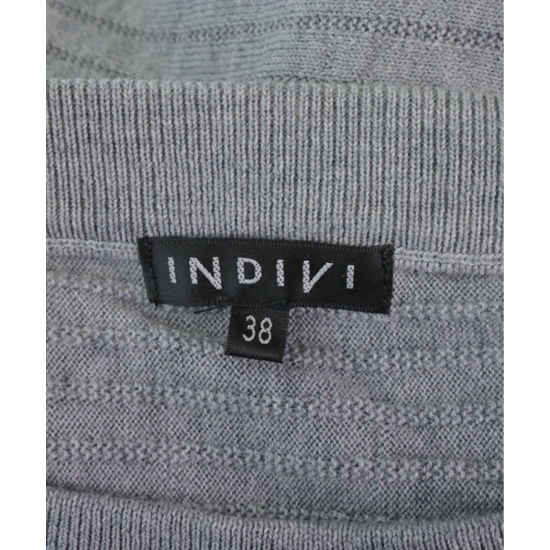 INDIVI(インディヴィ)のINDIVI インディヴィ ニット・セーター 38(M位) グレー 【古着】【中古】 レディースのトップス(ニット/セーター)の商品写真