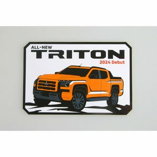 ミツビシ(三菱)の非売品 三菱 トライトン TRITON RALLIARTノベルティ ステッカー(車外アクセサリ)