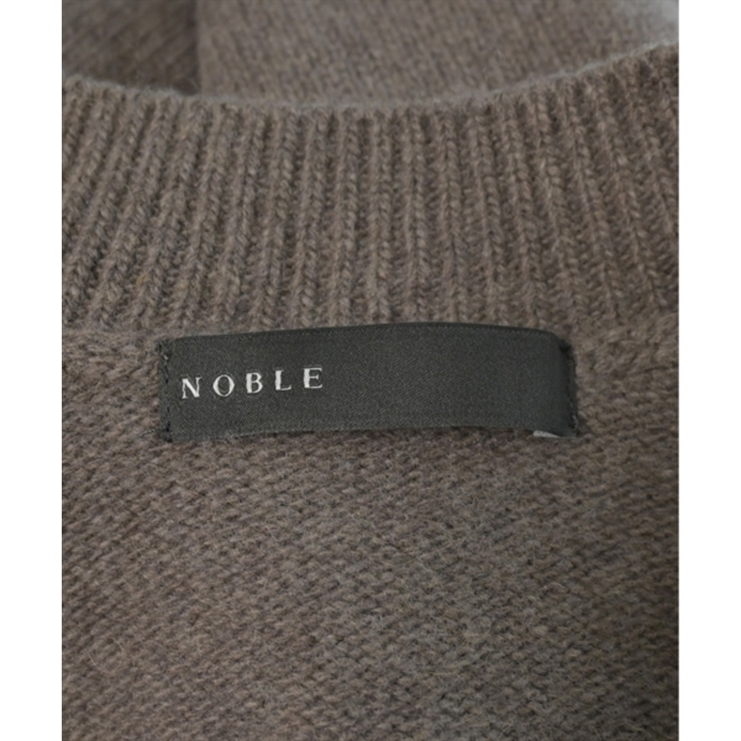 Noble(ノーブル)のNOBLE ノーブル ニット・セーター F 茶 【古着】【中古】 レディースのトップス(ニット/セーター)の商品写真