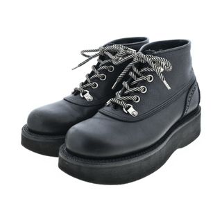 foot the coacher ブーツ UK7 1/2(26cm位) 黒 【古着】【中古】