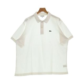 ラコステ(LACOSTE)のLACOSTE ラコステ ポロシャツ 3XL 白 【古着】【中古】(ポロシャツ)