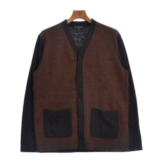 コムデギャルソンオム(COMME des GARCONS HOMME)のCOMME des GARCONS HOMME カーディガン M 茶xこげ茶 【古着】【中古】(カーディガン)