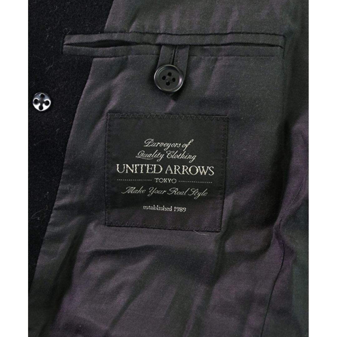 UNITED ARROWS(ユナイテッドアローズ)のUNITED ARROWS ユナイテッドアローズ ピーコート M 黒 【古着】【中古】 メンズのジャケット/アウター(ピーコート)の商品写真