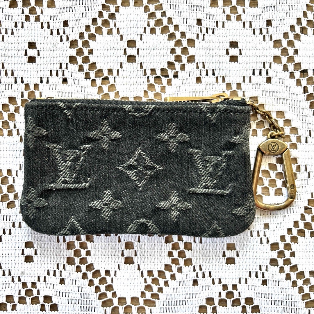 LOUIS VUITTON(ルイヴィトン)のルイヴィトン モノグラムデニムポシェットクレコインケース小銭入れ メンズのファッション小物(コインケース/小銭入れ)の商品写真