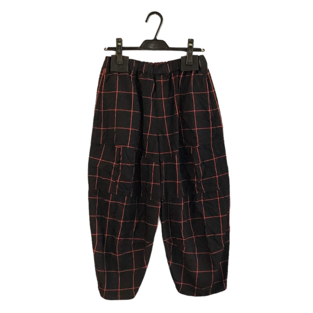 新品 23aw ブラックコムデギャルソン ブロックチェック柄 立体パンツ 新品 23aw ブラックコムデギャルソン ブロックチェック柄 立体パンツ