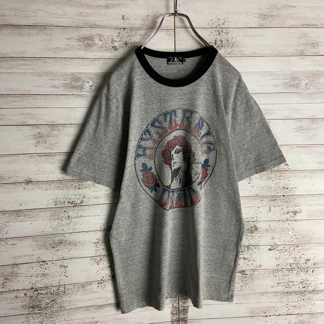 HYSTERIC GLAMOUR(ヒステリックグラマー)の8901【希少Lサイズ】ヒステリックグラマー☆サークルロゴ リンガーtシャツ美品 その他のその他(その他)の商品写真