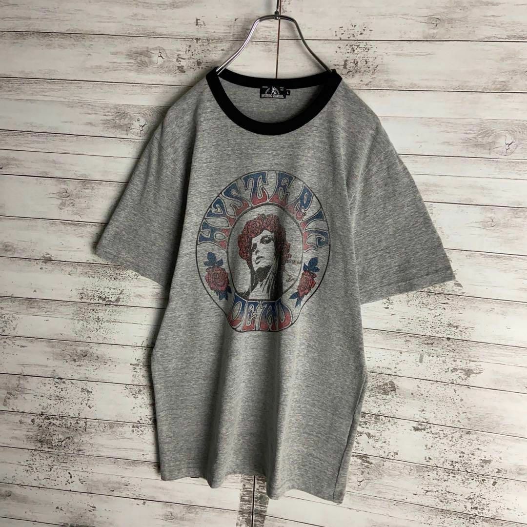 HYSTERIC GLAMOUR(ヒステリックグラマー)の8901【希少Lサイズ】ヒステリックグラマー☆サークルロゴ リンガーtシャツ美品 その他のその他(その他)の商品写真