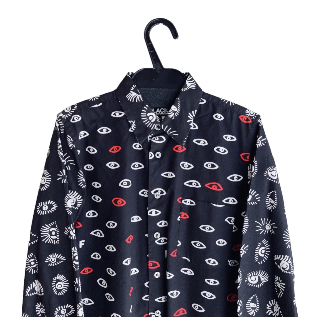 BLACK COMME des GARCONS(ブラックコムデギャルソン)の2015 ブラックコムデギャルソン アイプリント柄シャツ レディースのトップス(シャツ/ブラウス(長袖/七分))の商品写真