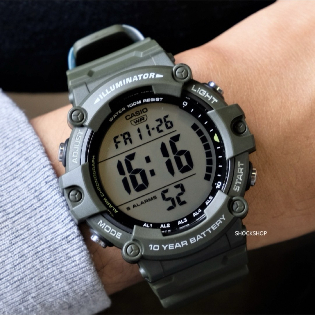 カシオ　デジタル腕時計　新品　ビッグフェイス海外モデル　アウトドア　プレゼント | フリマアプリ ラクマ