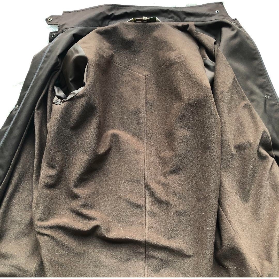 LEONARD(レオナール)のレオナール　スタンドカラーコート　ベルト　ブラウン　茶色　42 XL レディースのジャケット/アウター(ロングコート)の商品写真