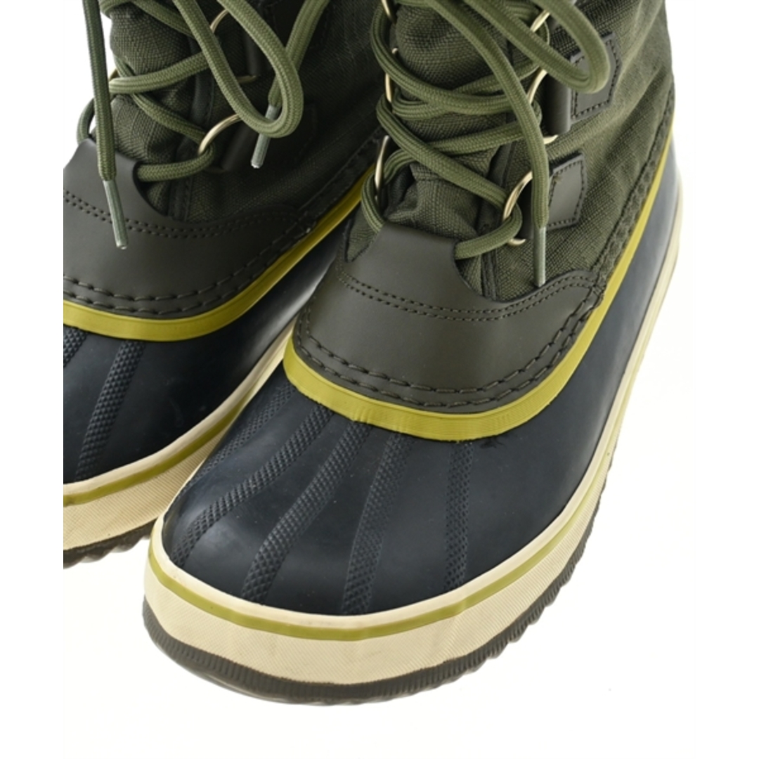 SOREL(ソレル)のSOREL ソレル ブーツ 25cm カーキx黒 【古着】【中古】 レディースの靴/シューズ(ブーツ)の商品写真